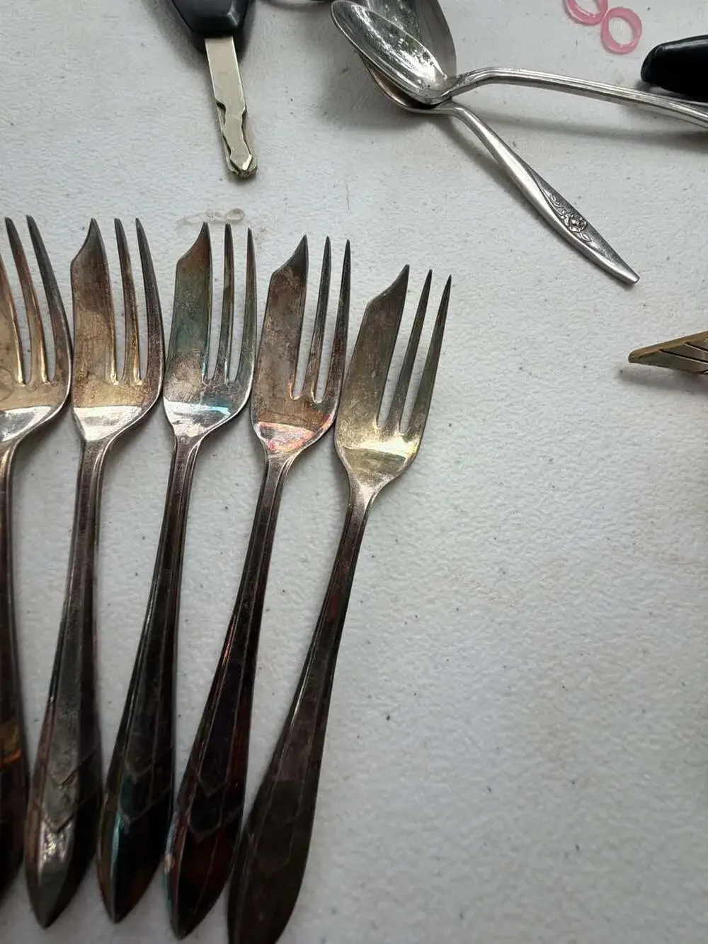 Vintage M.S. Ltd EPNS Loxley Pattern Sheffield Silver Plate - Set of 6